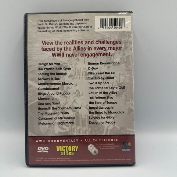 Victory At Sea WWII Documentary Multi Disc Collectors Set DVD All 26 Episodes - Picture 2 of 3